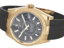 2023年6月正規品 ROLEX ロレックス スカイドゥエラー 326238 K18イエローゴールド/オイスターフレック ブライトブラック文字盤 自動巻き【472】SJ