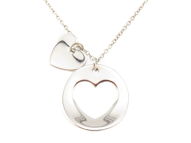 Tiffany ティファニー ネックレス ステンシルハートネックレス