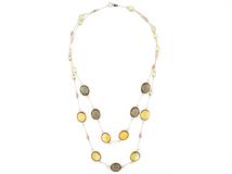 JEWELRY ノンブランドジュエリー ネックレス K18ピンクゴールド マルチカラーストーン96.81ct【472】SJ