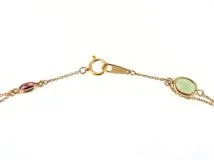 JEWELRY ノンブランドジュエリー ネックレス K18ピンクゴールド マルチカラーストーン96.81ct【472】SJ