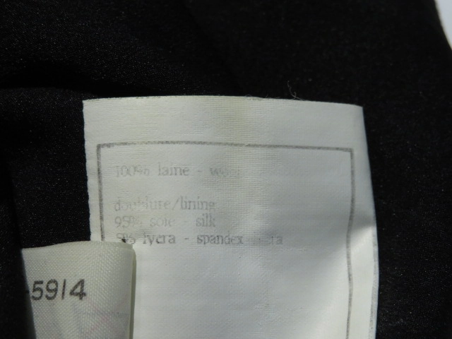 CHANEL　シャネル　半袖ワンピース　レディース38　ブラック　ウール　P06320V04631　2148103919732　【432】