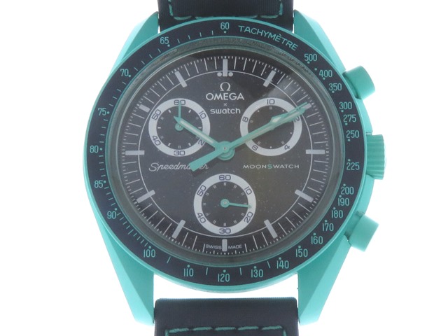 オメガスウォッチミッションオンアース　ポーラライツ Bioceramic MoonSwatchコレクション：MISSION TO EARTHPHASE
