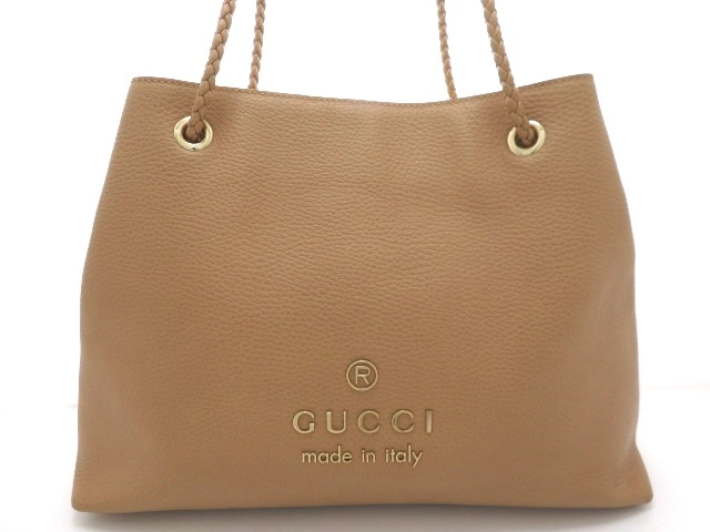 GUCCI グッチ トートバッグ アウトレット ベージュ カーフ