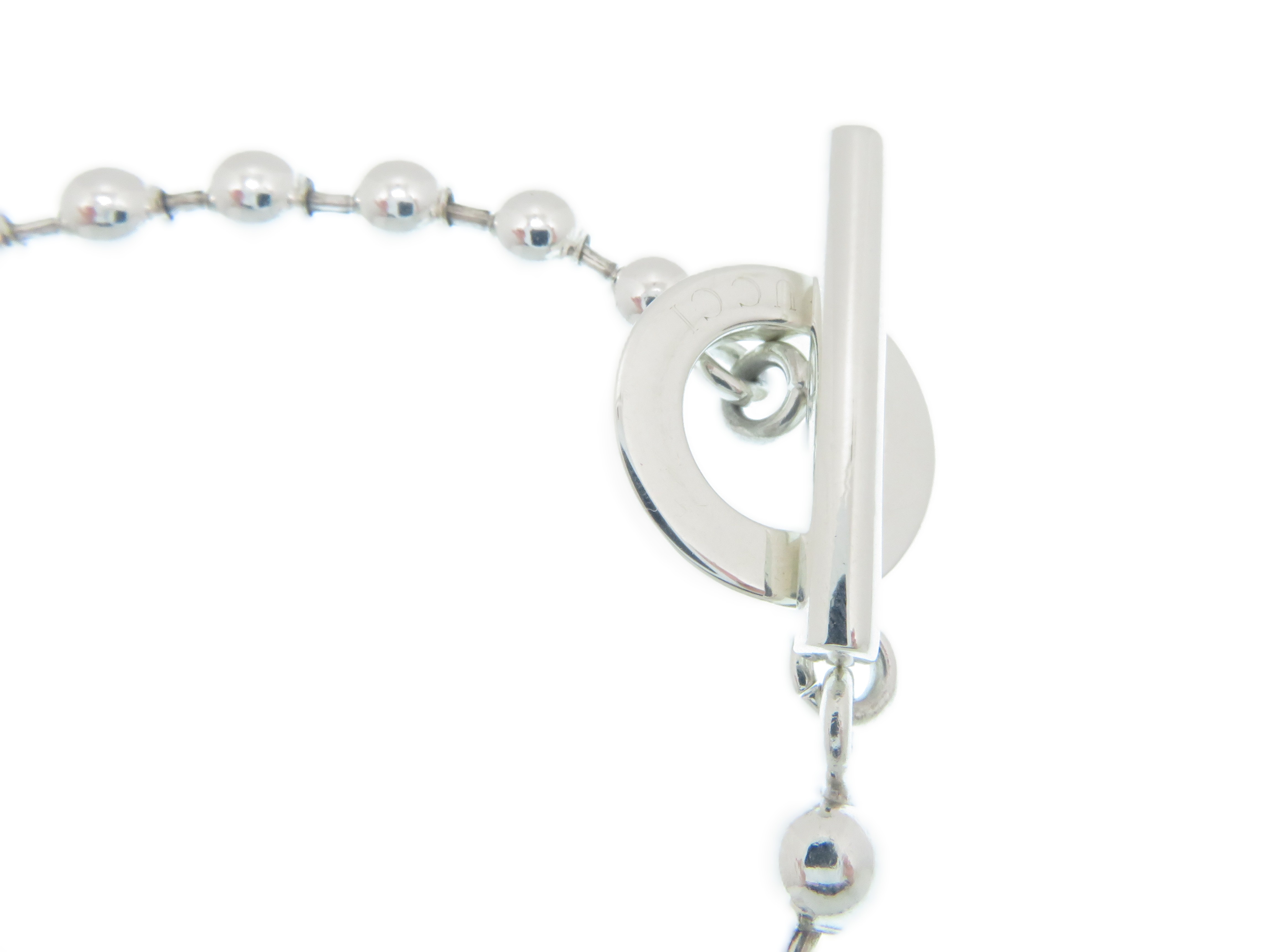 グッチボールチェーン GUCCI グッチ ボールチェーンBL/SV/14.4g/＃17【431