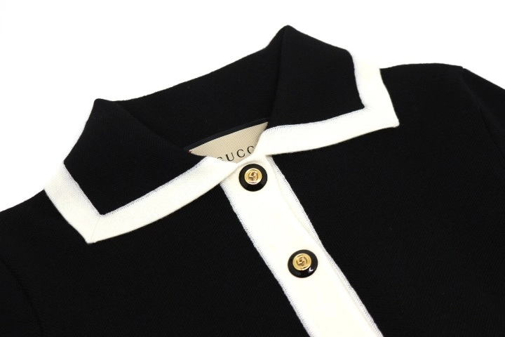 GUCCI グッチ 衣類 ニットワンピース レディースXS ブラック ウール/ポリエステル 2148103613777 【200】
