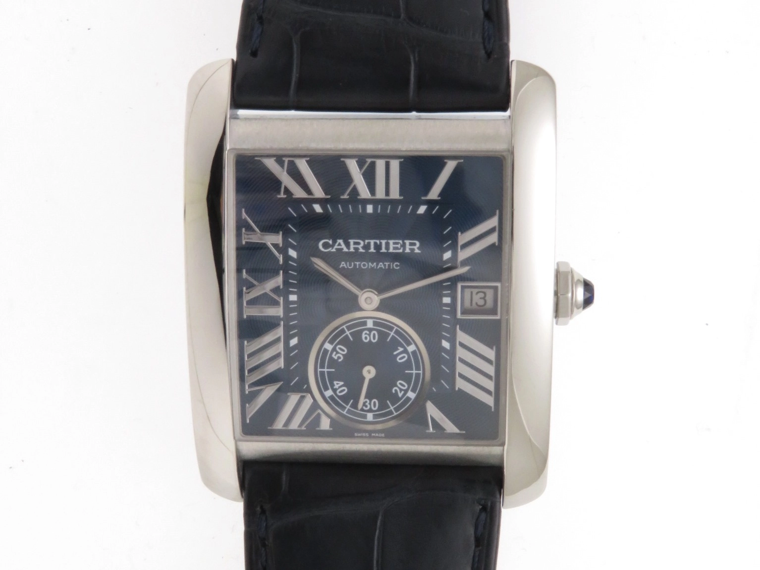 Cartier　カルティエ　タンクMC　WSTA0010　自動巻き　ネイビー/青文字盤　メンズ時計　（2148103228537）【200】