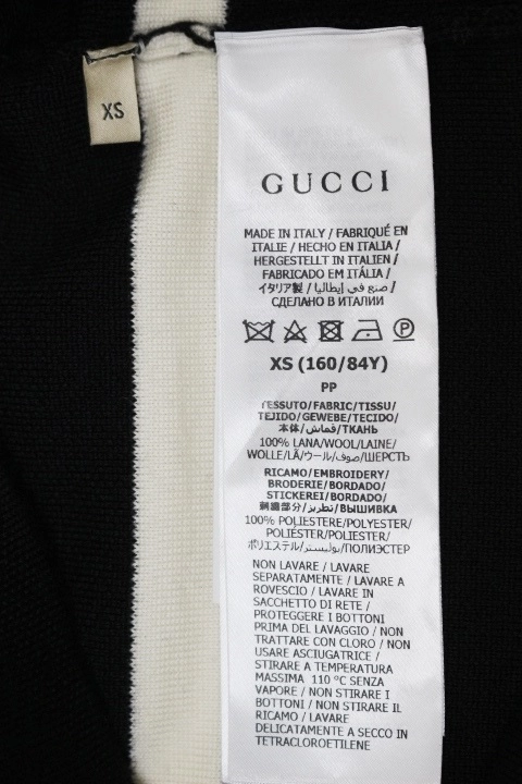 GUCCI グッチ 衣類 ニットワンピース レディースXS ブラック ウール/ポリエステル 2148103613777 【200】