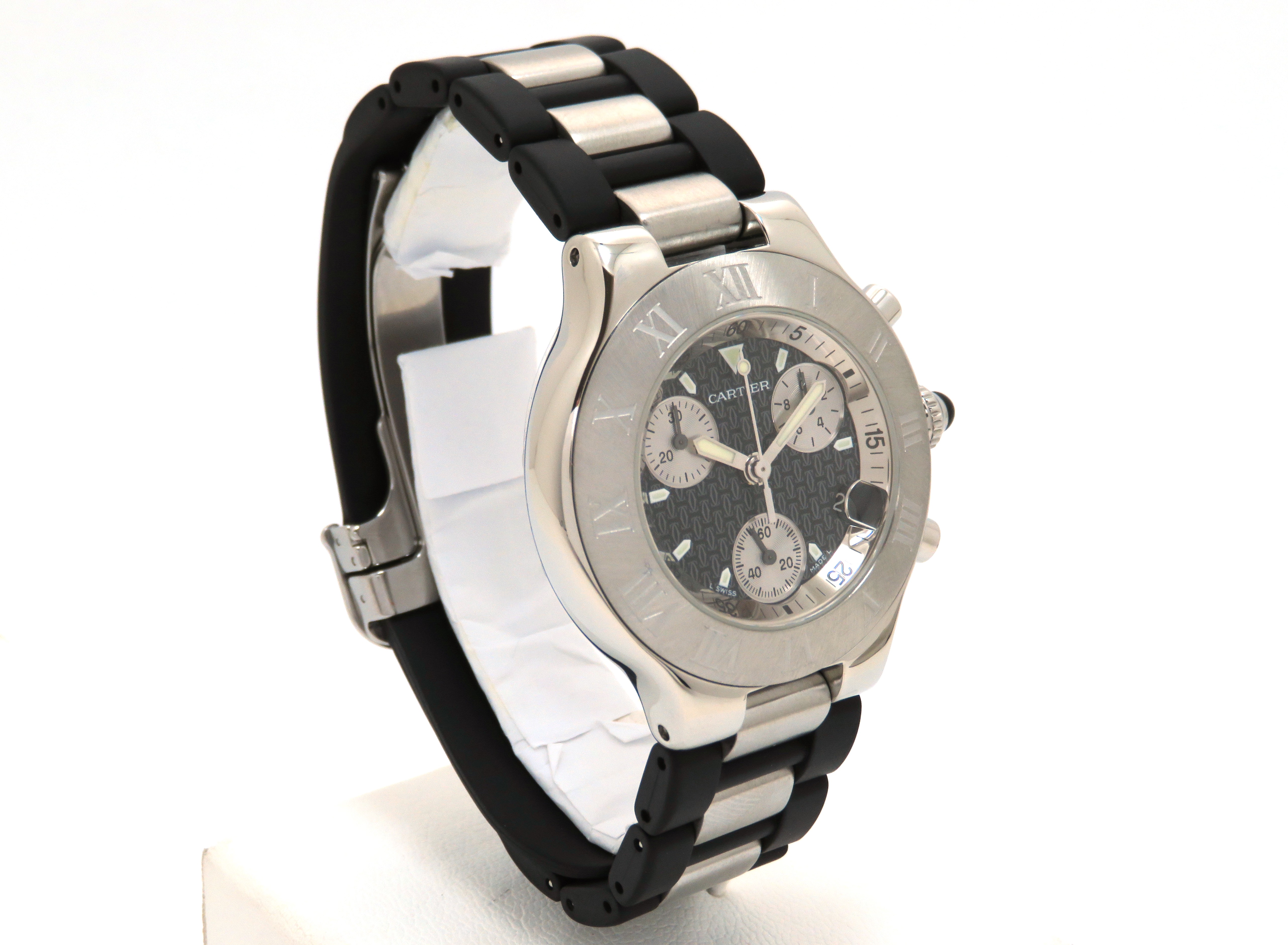 Cartier カルティエ クロノスカフ 時計 W10125U2 クロノグラフ