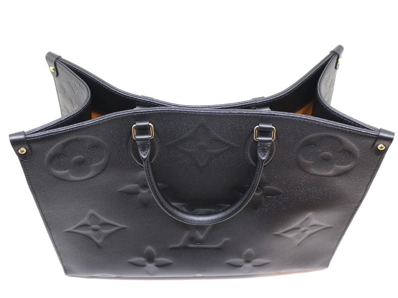 LOUIS VUITTON ルイヴィトン オンザゴーGM アンプラント ノワール M44925 2WAYバッグ 2120000302251【200】