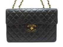 CHANEL シャネル デカマトラッセ ブラック/GP ラムスキン A01094【430】2147200502397
