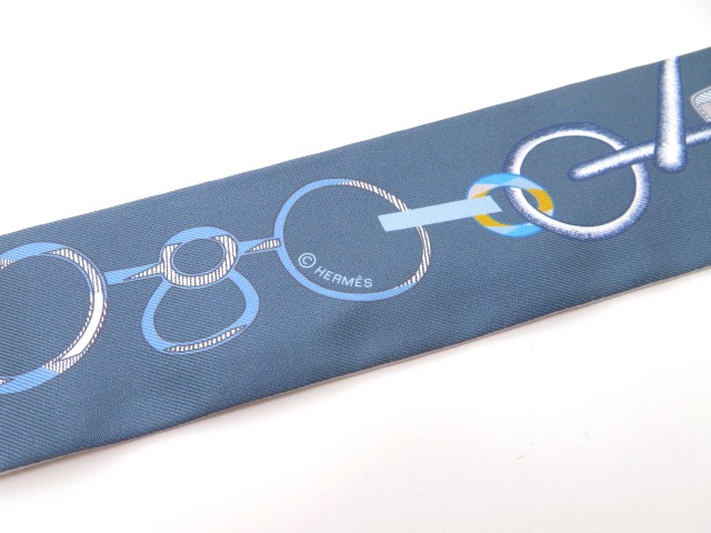HERMES エルメス スカーフ ツイリー Do Re Boucles ドゥ レ HERMES エルメス スカーフ ツイリー Do Re Boucles ドゥ レ