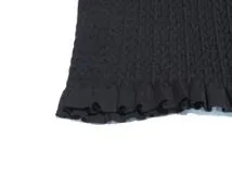 CHANEL　シャネル　ニットワンピース　レディース38　ブラック　コットン　2143000730138　【432】