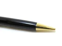 MONTBLANC　モンブラン　ツイストシャープペン　0.9mm　ブラック×ゴールドメッキ　小物　HH【472】