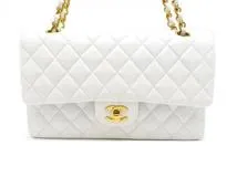 CHANEL シャネル ショルダーバッグ マトラッセWフラップチェーンショルダー ホワイト ラムスキン ゴールド金具  GP【472】2146000271717 の購入なら「質」の大黒屋（公式）