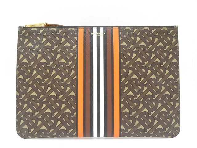 BURBERRY バーバリー ＴＢモノグラム クラッチバッグ ブラウン／オレンジ／ホワイト／ブラック ITTRI31SCA【430】2148103666810