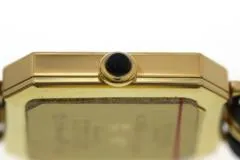 CHANEL シャネル 腕時計 プルミエールXL H0001 ゴールドメッキ/革 ブラック文字盤 XLサイズ クオーツ【472】SJ
