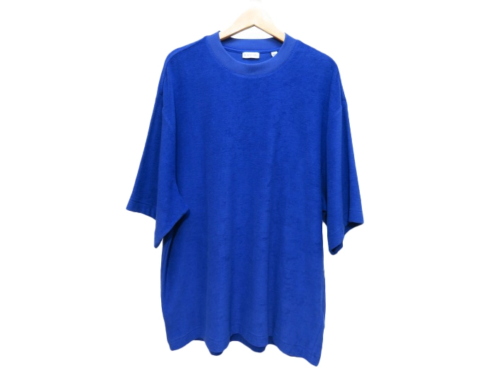 BURBERRY バーバリー パイルTシャツ メンズM ブルー コットン 8081234
