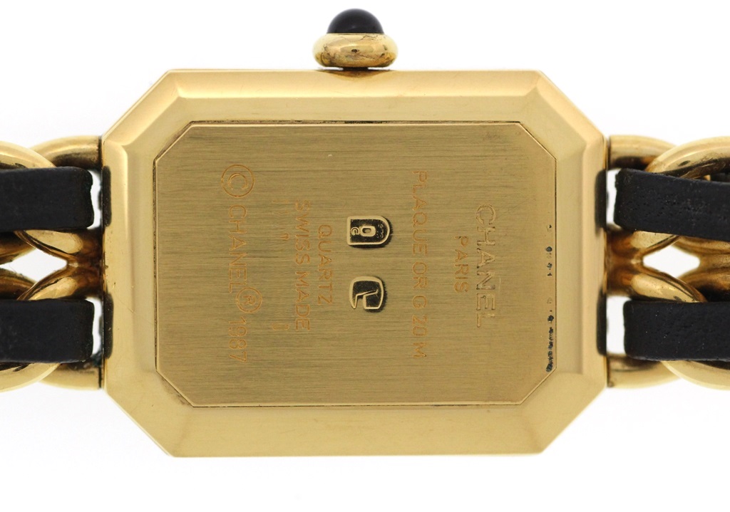 CHANEL シャネル 腕時計 プルミエールL H0001 ゴールドメッキ/革 ブラック文字盤 Lサイズ クオーツ【472】SJ  の購入なら「質」の大黒屋（公式）