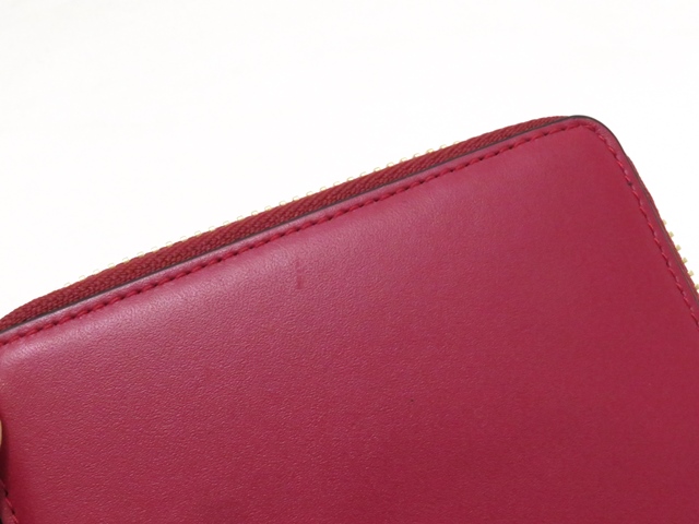 LOEWE ロエベ 二つ折り財布 レッド/イエロー レザー 【430