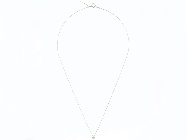 JEWELRY　ジュエリー　ネックレス　プラチナ　トップPT950/チェーンPT850　ダイヤモンド0.13　約1.７g【207】2141300461851