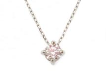 JEWELRY　ジュエリー　ネックレス　プラチナ　トップPT950/チェーンPT850　ダイヤモンド0.13　約1.７g【207】2141300461851