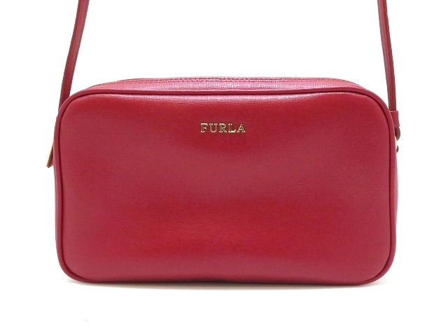 FURLA フルラ ショルダーバッグ レッド レザー 930535 アウトレット【430】2148103667237 の購入なら「質」の大黒屋（公式）