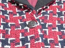 CHANEL　シャネル　ツイードジャケット　レディース34　レッド　ウール　P52655 W05727　2143200648448　【432】