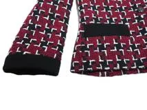 CHANEL　シャネル　ツイードジャケット　レディース34　レッド　ウール　P52655 W05727　2143200648448　【432】