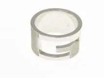 GUCCI グッチ Gリング ワイド シルバー 実寸約14号 約12.0g 【430