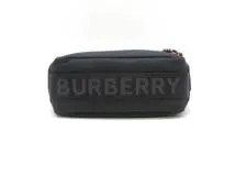 BURBERRY　バーバリー　ロゴ　ショルダーバッグ　8025669　ブラック　ナイロン【430】2148103668081