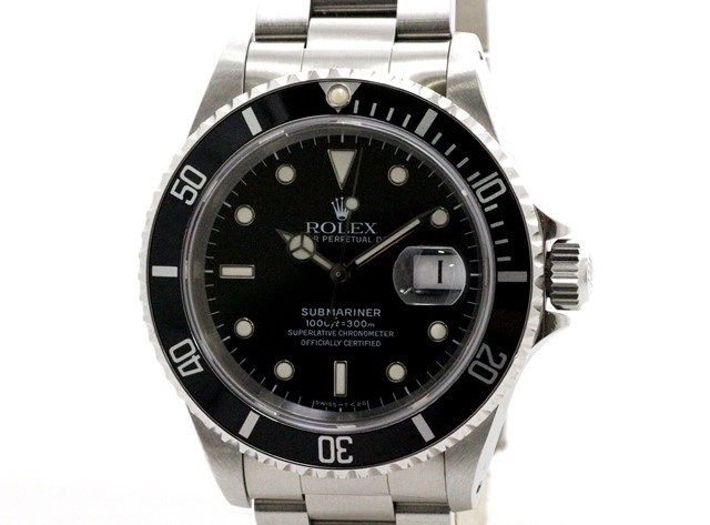 【113055】ROLEX ロレックス  16610 サブマリーナ デイト　トリチウム ブラックダイヤル E番 SS 自動巻き 純正ボックス 腕時計 時計 WATCH メンズ 男性 男 紳士