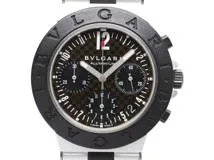 BVLGARI ブルガリ 時計 アルミニウム クロノ・カーボン AC38TA