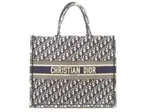 Dior ディオール ブックトート トートバッグ ミディアム 新作 DIOR ディオール ブックトートミディアム ネイビー キャンバス