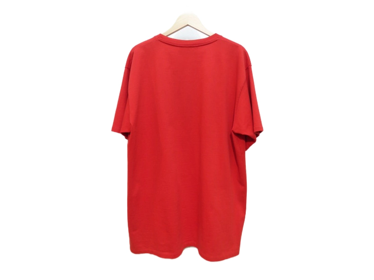 GUCCI　グッチ　オーバーサイズTシャツ　メンズM　レッド　コットン　616036　2148103895357　【432】