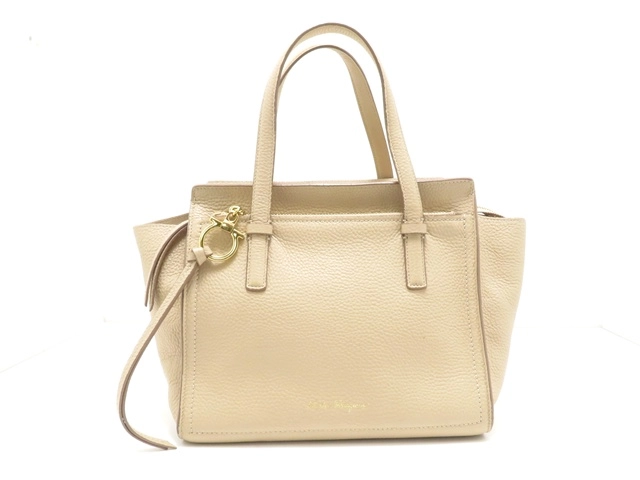 サルヴァトーレフェラガモ ハンドバッグ エイミー レザー×スエード  