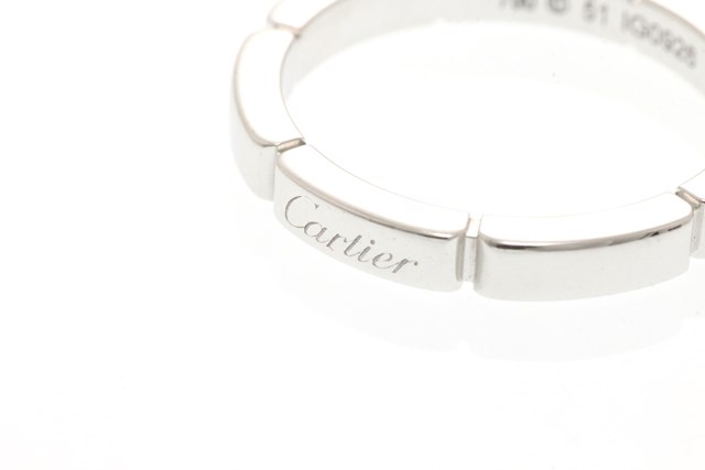 Cartier カルティエ ジュエリー マイヨン パンテール ウェディング リング K18WG ホワイトゴールド 4.3g #51
