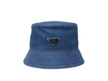 PRADA プラダ バケットハット L ダークネイビー デニム 2HC137