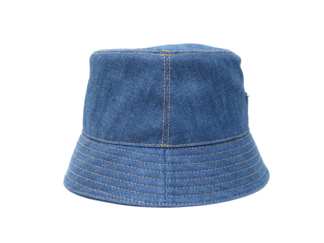 PRADA プラダ バケットハット L ダークネイビー デニム 2HC137