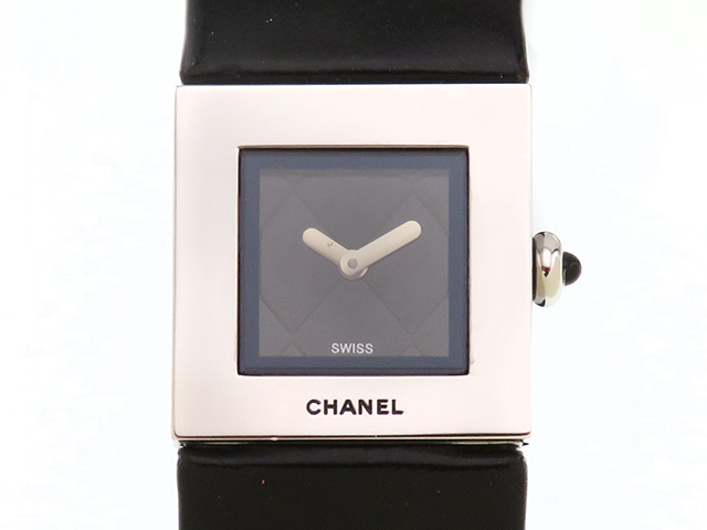 シャネル マトラッセ レディース 腕時計 クォーツ SS 黒文字盤 CHANEL 楽天市場】シャネル CHANEL マトラッセ レディース 腕時計 H0116 黒