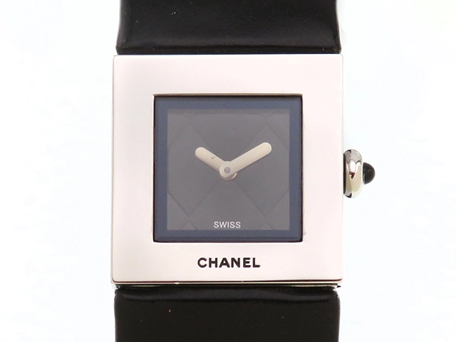 CHANEL シャネル マトラッセ H0116 ブラック文字盤 ステンレス