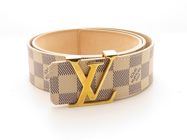 LOUIS VUITTON　ルイ・ヴィトン　ベルト　 サンチュール・イニシアル　ダミエ・アズール　M9609　【430】 2148103376665