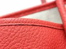 HERMES エルメス ハンドバック ガーデンパーティPM ヴァッシュカントリー ルージュトマト/シルバー金具 X刻印(2016年頃)【472】YK