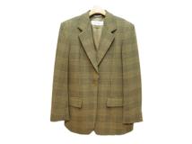 Max Mara　マックスマーラ　チェック柄ジャケット　レディース38　マスタード　ヴァージンウール　2148103978005　【432】