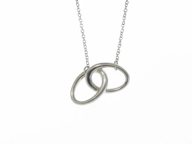 TIFFANY&CO ティファニー ダブルループネックレス シルバー 約2.8g