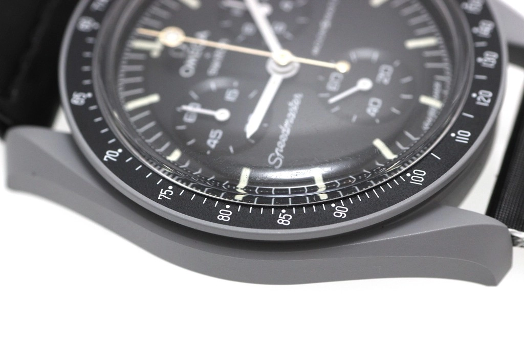 SWATCH スウォッチ ムーンスウォッチ MISSION TO THE MOONSHINE GOLD10月 SO33MI02-110 バイオセラミック/ナイロン クォーツ【472】SJ