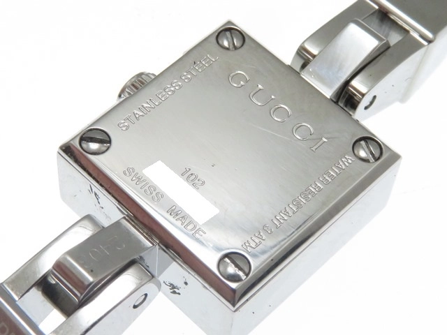 GUCCI　グッチ　102/YA102507　レーディス時計　ダイヤモンド　クォーツ　SS　【430】2148103796357