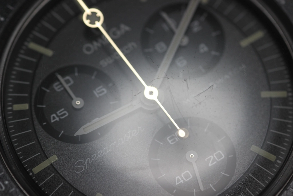 SWATCH スウォッチ ムーンスウォッチ MISSION TO THE MOONSHINE GOLD10月 SO33MI02-110 バイオセラミック/ナイロン クォーツ【472】SJ