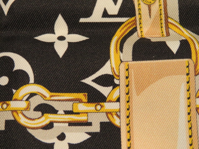 ルイヴィトン　LV バンドー　コンフィデンシャル ノワール　スカーフ　正規 Louis Vuitton】 ヘッドバンド◇バンドー・コンフィデンシャル