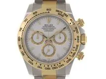2024年5月正規品 ROLEX ロレックス 腕時計 コスモグラフ デイトナ 126503 ホワイト文字盤 K18イエローゴールド／オイスタースチール 自動巻き【472】SJ