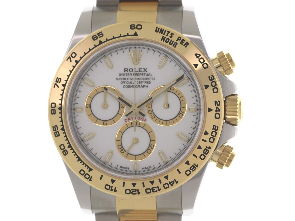 2024年5月正規品 ROLEX ロレックス 腕時計 コスモグラフ デイトナ 126503 ホワイト文字盤 K18イエローゴールド／オイスタースチール 自動巻き【472】SJ